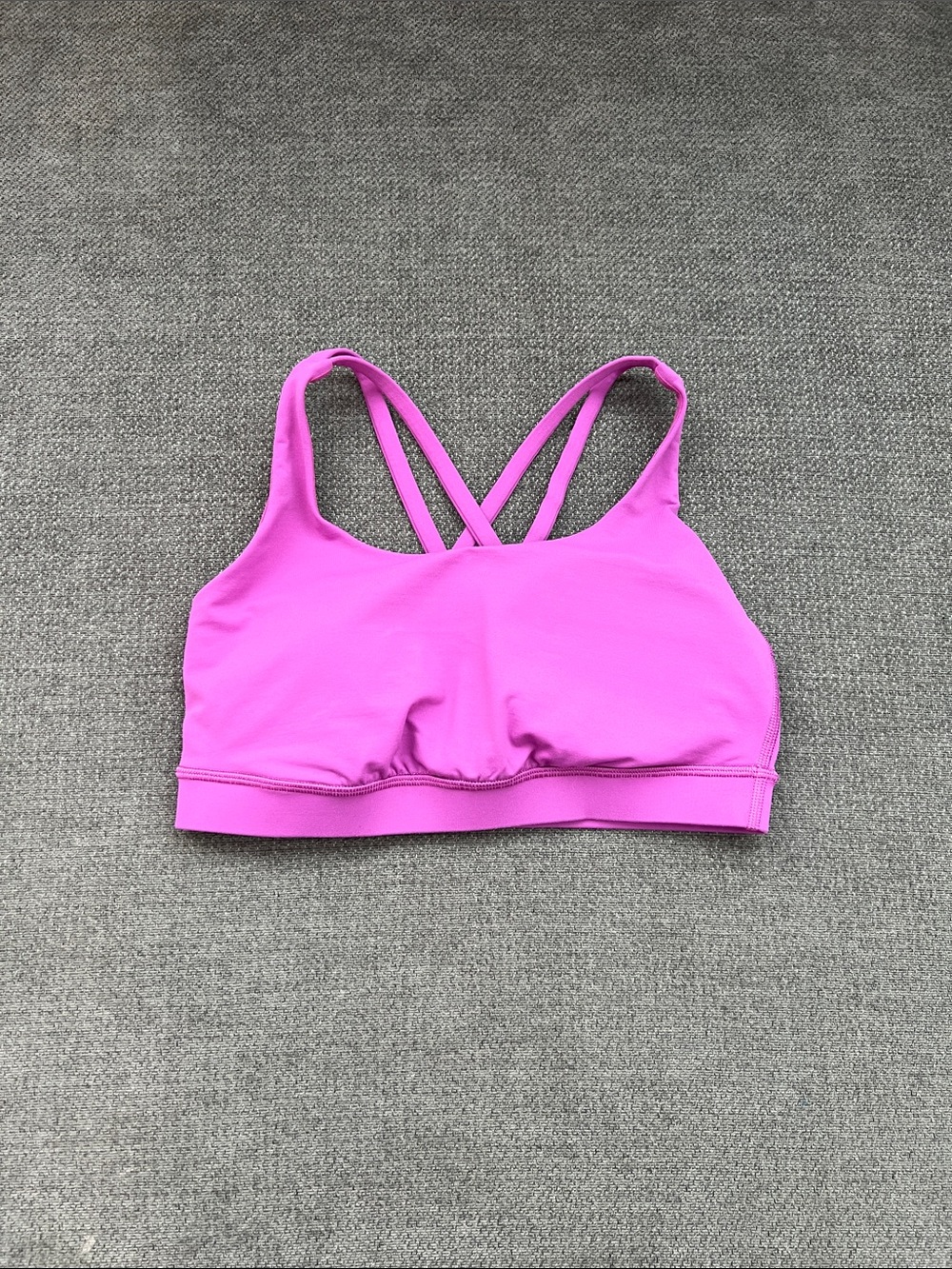 lululemon athletica Pink Cross-Back Crop Sports Bra